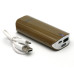 Универсальная мобильная батарея PowerPlant PB-LA9005 5200mAh Brown (PPLA9005) + универсальный кабель