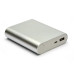 Универсальная мобильная батарея PowerPlant PB-LA9113 10400mAh Silver (PPLA9113) + универсальный кабель