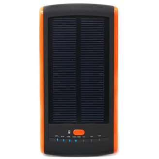 Универсальная солнечная мобильная батарея PowerPlant PB-S12000 12000mAh Black/Orange (PPS12000)