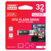 Флеш-накопитель USB3.0 32GB OTG GOODRAM OTN3 (Twin) Black (OTN3-0320K0R11)