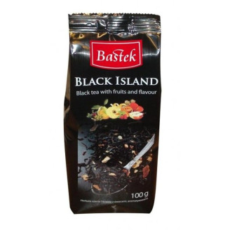 Чай черный Bastek Black Island с фруктами и цветами, 100 г (Польша)