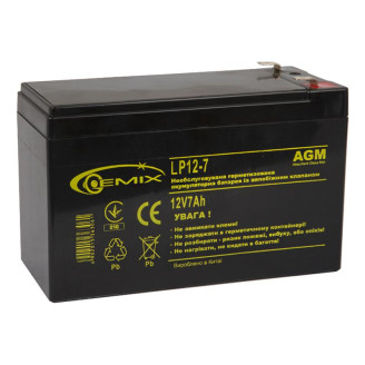 Аккумуляторная батарея Gemix 12V 7AH (LP12-7.0) AGM