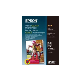 Фотобумага EPSON Value Glossy Photo Paper глянцевая 183г/м2 10х15см 50л (C13S400038)