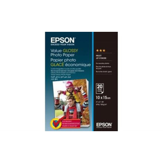 Фотобумага EPSON Value Glossy Photo Paper глянцевая 183г/м2 10х15см 20л (C13S400037)