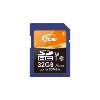 Карта памяти SDHC  32GB UHS-I/U3 Team XTreem R90/W45MB/s (TSDHC32GU301)