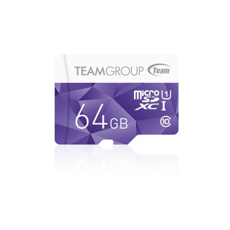 Карта памяти MicroSDXC  64GB UHS-I Team Color Purple (TCUSDX64GUHS02)