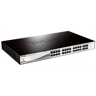 Коммутатор D-Link DGS-1210-28P (24port 1GE PoE, 4x1GE/SFP, WebSmart)