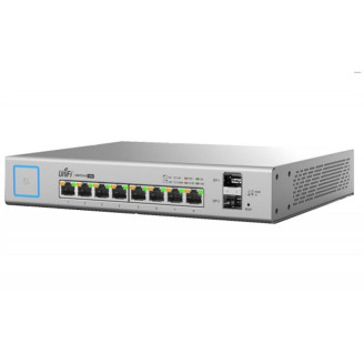 Коммутатор Ubiquiti UniFi Switch US-8-150W (8x1GE, 2xSFP, PoE+/Passive PoE, 150W max)