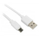 Кабель Viewcon (VC-USB2-F-001) USB2.0(M) - microUSB(M), белый, 1м (плоский)
