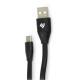 Кабель 2E USB2.0-USB Type-C, 1м Black (2E-CCTC24-1B)