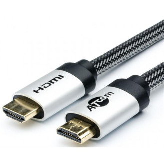 Кабель Atcom HDMI-HDMI, 10м HIGH speed Metal gold plated connector w/nylon sup UHD 4K polybag