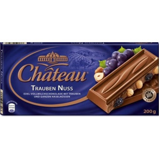 Шоколад молочный Chateau Trauben Nuss, 200 г (Германия)
