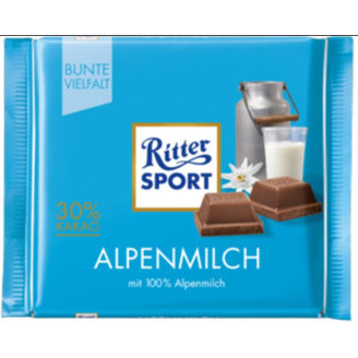 Шоколад Ritter Sport AlpenMilch, 100 г (Германия)