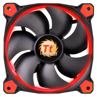 Вентилятор Thermaltake Riing 12 LED Red (CL-F038-PL12RE-A), 120х120х25 мм, 3pin, черный