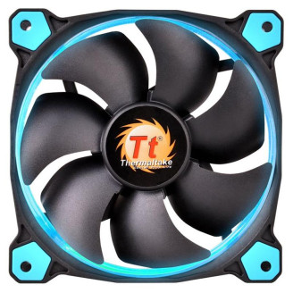 Вентилятор Thermaltake Riing 14 LED Blue (CL-F039-PL14BU-A), 140х140х25 мм, 3pin, черный