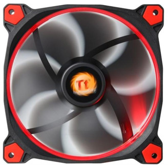 Вентилятор Thermaltake Riing 14 LED Red (CL-F039-PL14RE-A), 140х140х25 мм, 3pin, черный