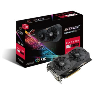 Видеокарта AMD Radeon RX 570 4GB GDDR5 ROG Strix Gaming OC Asus (ROG-STRIX-RX570-O4G-GAMING) Refurbished