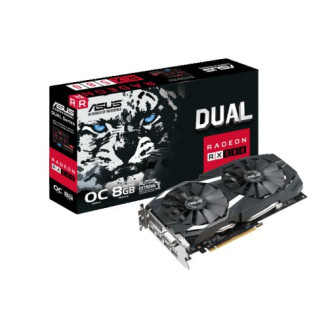 Видеокарта AMD Radeon RX 580 8GB GDDR5 Dual OC Asus (DUAL-RX580-O8G)