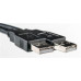 Кабель PowerPlant (KD00AS1214) USB2.0(AM)-USB2.0(AM), 1.5м, Black