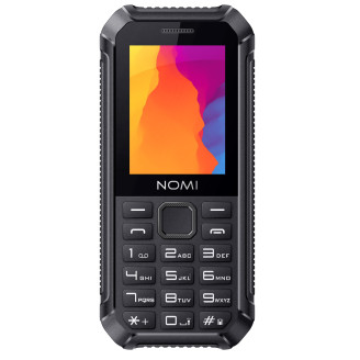 Мобильный телефон Nomi i245 X-Treme Dual Sim Black; 2.4 (320х240) TN / клавиатурный моноблок / 32 МБ встроенной / камера 0.08 Мп / 3G (WCDMA) / 1650 мАч / черный