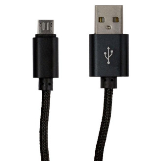 Кабель Greenwave USB 2.0 - micro USB 1.5 м, Black круглый(R0014173)