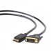 Кабель Cablexpert DisplayPort - DVI (М/М), 3 м, черный (CC-DPM-DVIM-3M)