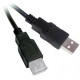 Кабель Viewcon VU015 USB2.0(AM)-USB2.0(AF), 1.8м, черный, блистер