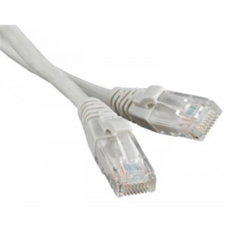 Патч-корд литой, UTP, RJ45, Cat.5e, 0.5m, серый_МЕДЬ