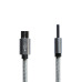 Кабель Grand-X USB-microUSB 1м, Grey/Black (FM02)