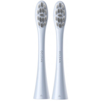 Насадка для зубной электрощетки Oclean P1C9 Plaque Control Brush Head Silver 2 шт (6970810552812)