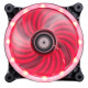 Вентилятор Xigmatek Solar eclipse II SEII-F1252 Red LED (EN9009), 120x120х25 мм, 3-pin Molex