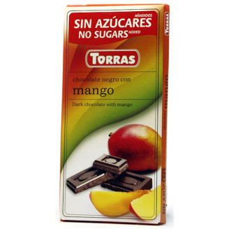 Шоколад черный Torras Mango, 75 г (Испания)