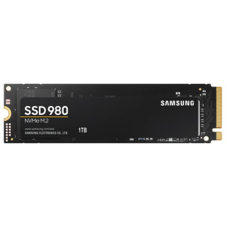 Накопитель SSD  1ТB Samsung 980 M.2 2280 PCIe 3.0 x4 NVMe V-NAND MLC (MZ-V8V1T0BW)