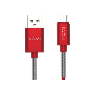 Кабель Nomi DCMQ USB-microUSB, 1м Red (316211)
