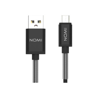 Кабель Nomi DCMQ USB-microUSB, 1м Black (316210)