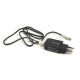 Сетевое зарядное устройство PowerPlant W-280 (1xUSB 2A) Black (SC230020) + кабель LED Lightning