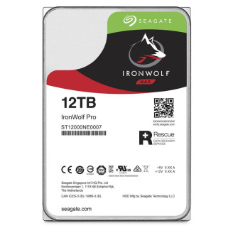 Накопитель HDD SATA 12.0TB Seagate IronWolf Pro NAS 7200rpm 256MB (ST12000NE0007)