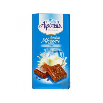 Шoколад молочный Alpinella Mleczna, 90 г (Польша)