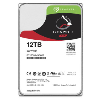 Накопитель HDD SATA 12.0TB Seagate IronWolf NAS 7200rpm 256MB (ST12000VN0007)