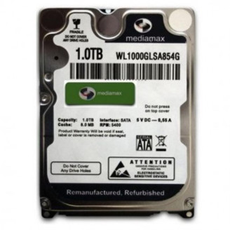 Накопитель HDD 2.5 SATA 1.0TB Mediamax 5400rpm 8MB (WL1000GLSA854G) Refurbished