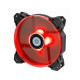 Вентилятор ID-Cooling SF-12025-R, 120x120x25мм, 4-pin PWM, черный с красным