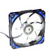 Вентилятор ID-Cooling PL-12025-B, 120x120x25мм, 4-pin PWM, черный с синим