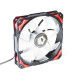 Вентилятор ID-Cooling PL-12025-R, 120x120x25мм, 4-pin PWM, черный с красным