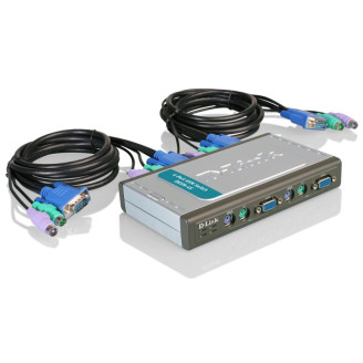 Коммутатор KVM D-Link DKVM-4K 4-port KVM Switch w/ 2 int cable kits