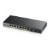 Коммутатор ZYXEL GS1100-10HP (GS1100-10HP-EU0101F) (8xGE POE+, 2xSFP, POE 130W)