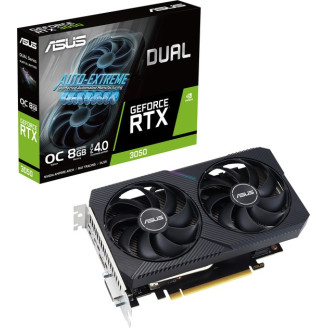 Видеокарта GF RTX 3050 8GB GDDR6 Dual OC V2 Asus (DUAL-RTX3050-O8G-V2)