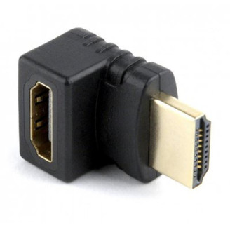 Адаптер Cablexpert HDMI - HDMI, M/F, Г-образный, черный (A-HDMI270-FML) пакет