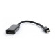 Адаптер Cablexpert (A-mDPM-DPF-001), MiniDisplayPort-DisplayPort, 0.1м, черный
