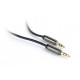 Аудио-кабель Cablexpert 3.5 мм - 3.5 мм (M/M), 0.75 м, черный (CCAP-444-0.75M)