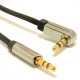 Аудио-кабель Cablexpert (CCAP-444L-0.75M), 3.5мм-3.5мм, угловой, 0.75 м, черный